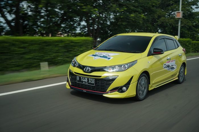 All New Yaris yang digunakan tim GridOto.com untuk Ekspedisi Tol Trans Jawa