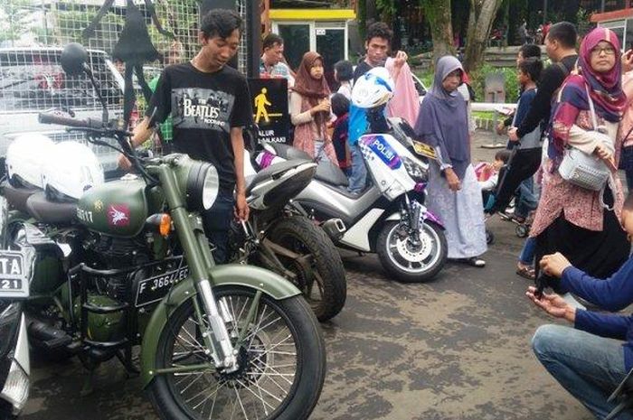 Motor Royal Enfield yang dipakai Muspida untuk tinjau keamanan Kota Bogor 