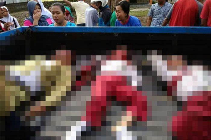 Korban meninggal karena truk ugal-ugalan di Jalan Padat Karya I, Kumai, Kabupaten Kotawaringin Barat