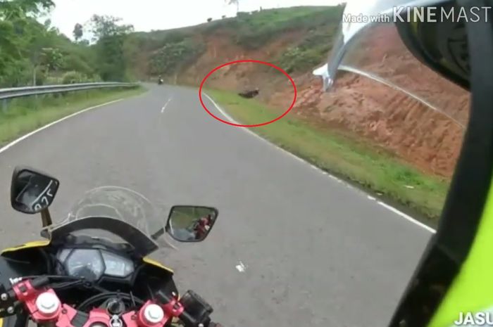 Kecelakaan tunggal GSX-S150