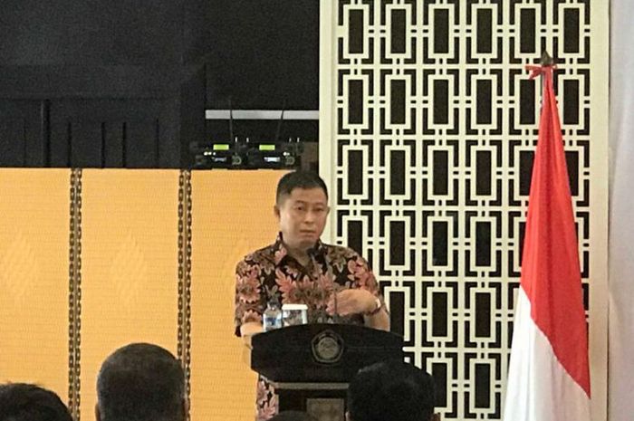 Menteri ESDM Ignasius Jonan di Jakarta, Jumat (12/10/2018)
