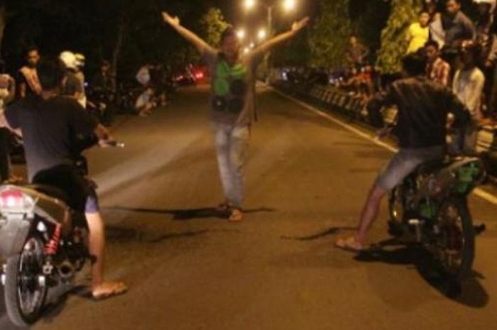 Ilustrasi balap liar