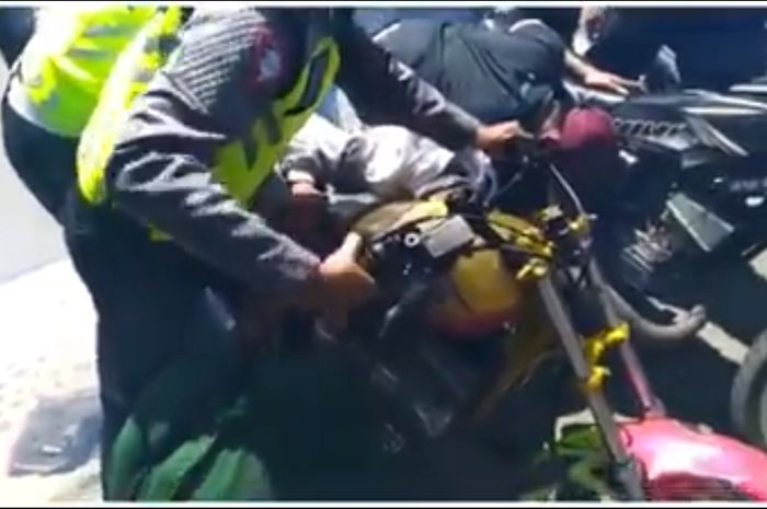 Pemilik knalpot blombongan  ditangkap Polisi dari Polresta Yogyakarta