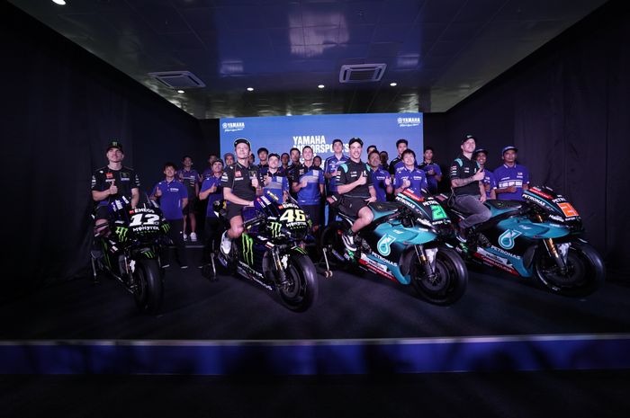 Seluruh pembalap Yamaha pada acara Yamaha Motorsports Media Conference 2019