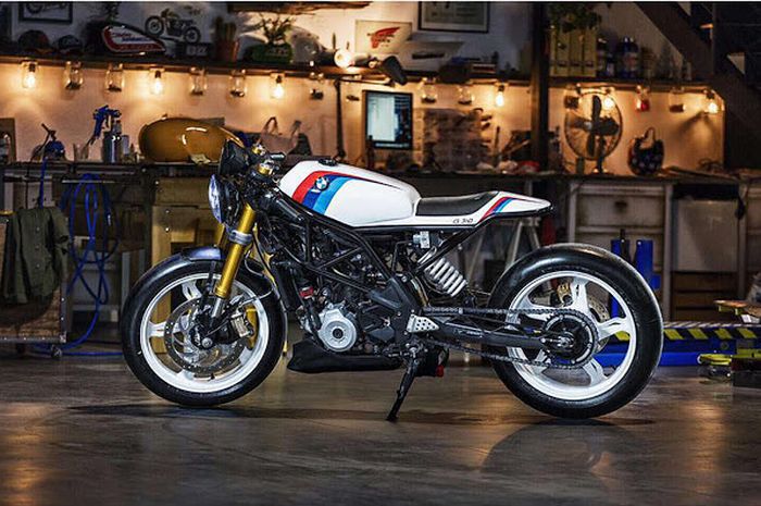 Modifikasi BMW G310R bergaya cafe racer