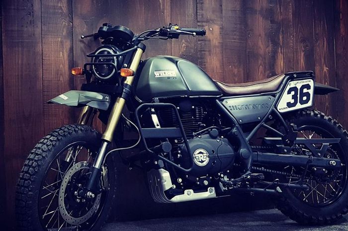 Modifikasi Royal Enfield Himalayan bergaya scrambler