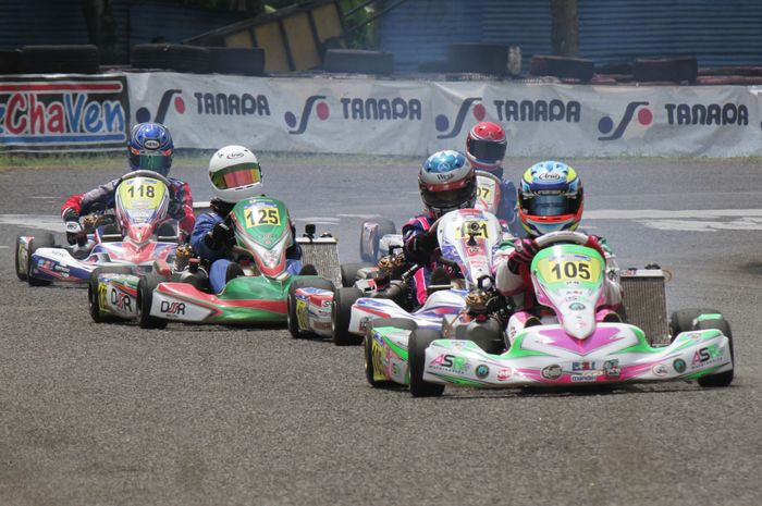 Ronde kedua Kejurnas Gokart EShark ROK Cup putaran kedua di Sentul International Karting and Motorcycle Circuit, Jabar (24/2)