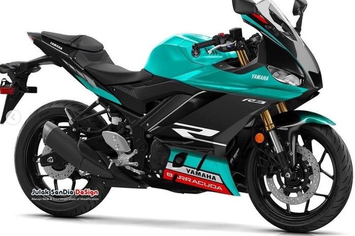 Yamaha R25 2019 dengan livery Petronas Yamaha SRT