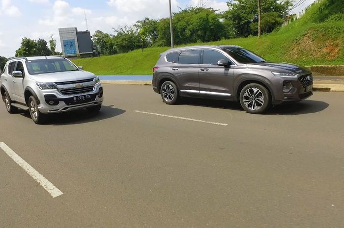 Komparasi Big SUV, Hyundai Santa Fe XG CRDi VS Chevrolet Trailblazer LTZ