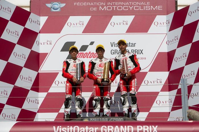 Mohammad Adenanta Putra mampu meraih podium tiga di ATC Qatar