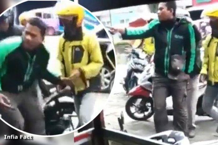 Aksi pengeroyokan driver ojol Grab Bike di Wonosobo