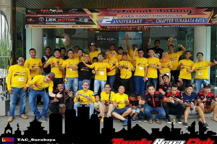Toyota Agya Club (TAC) Chapter Surabaya Raya baru saja menggelar  Anniversary ke-2.