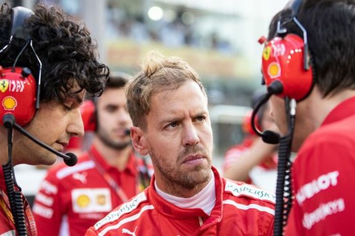 Sebastian Vettel dan timnya harus segera memperbaiki SF90 agar kompetitif untuk sesi kualifikasi besok (16/3)