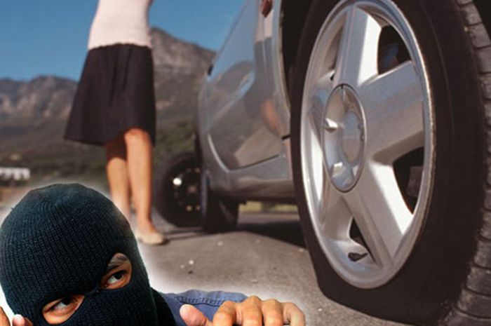 Awas garong modus ban mobil kempis