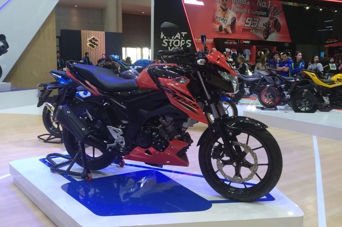 Tampilan Suzuki GSX-150 Bandit yang resmi rilis di BIMS 2019, Thailand. 