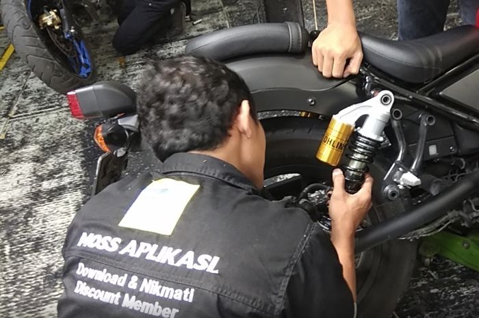 Upgrade suspensi Honda Rebel 500