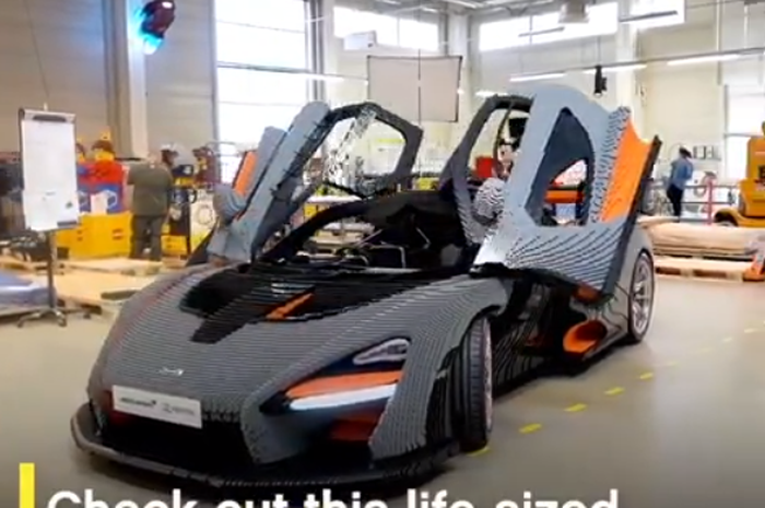 McLaren Senna yang terbuat dari tumpukkan Lego