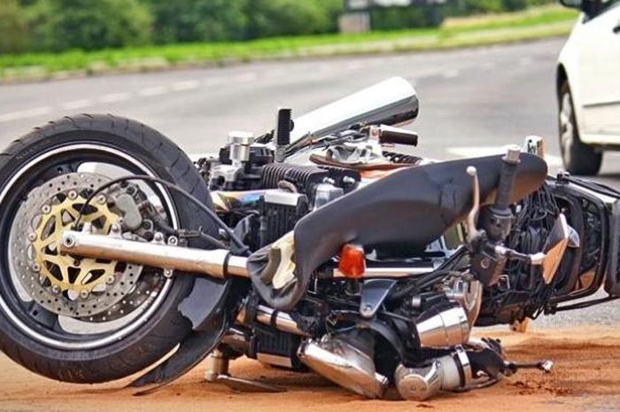 Ilustrasi kecelakaan sepeda motor 