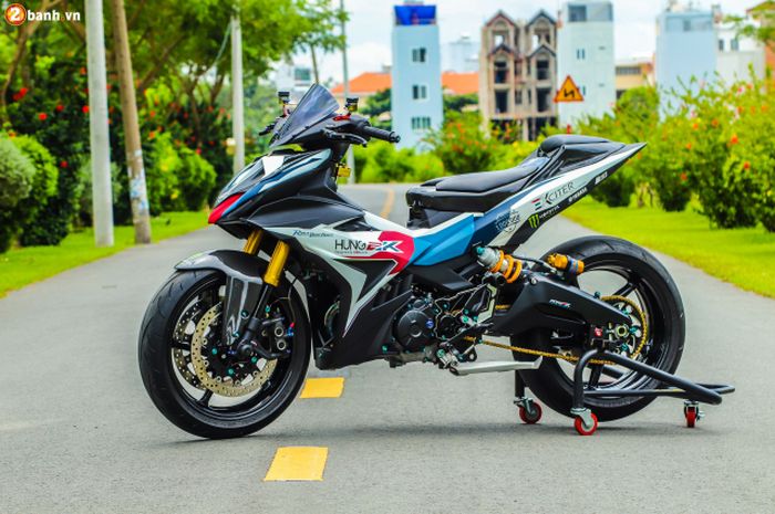 Modifikasi Yamaha MX King bergaya sporty