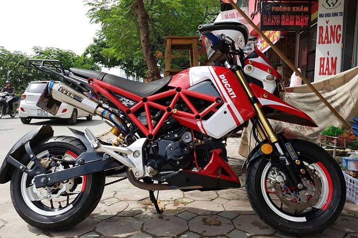 Modifikasi Honda MSX ala Ducati Hyperstrada