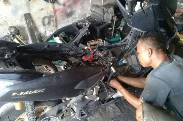 Yamaha NMAX milik Akbar Briliansyah Basyofi