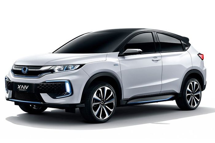 Honda XN-V, SUV listrik konsep Honda yang diperkenalkan pada ajang  Auto Shanghai 2019, Cina.
