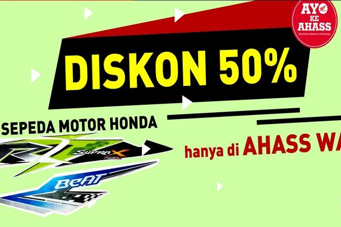 Diskon 50 persen