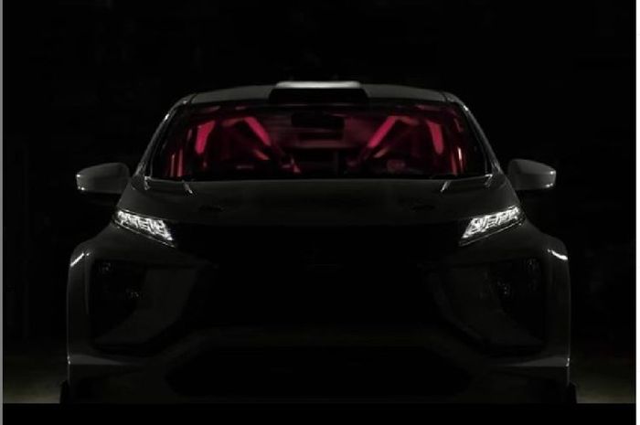 Siluet Mitsubishi Xpander AP4 Concept direncanakan akan dikenalkan pada pameran otomotif di Jakarta April ini