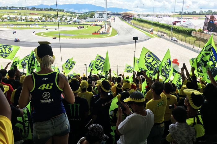 Suasana sirkuit Sepang saat gelaran MotoGP Malaysia 2018