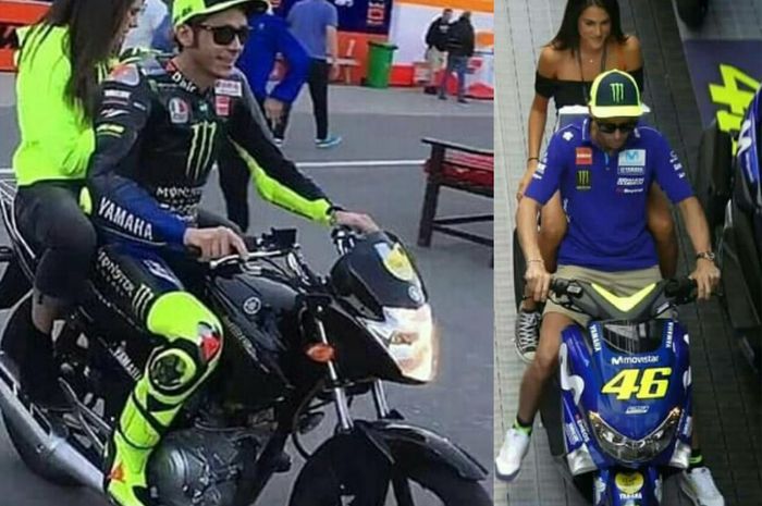 Beberapa kali, Valentino Rossi tertangkap kamera sedang memboncengkan Francesca Sofia Novello