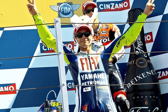 Selebrasi kemenangan Valentino Rossi paling ditunggu-tunggu fans MotoGP