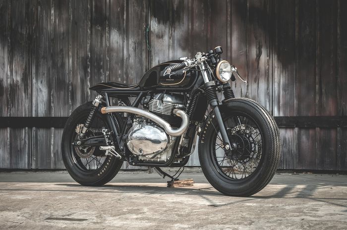 Modifikasi cafe racer dari Royal Enfield Interceptor 650