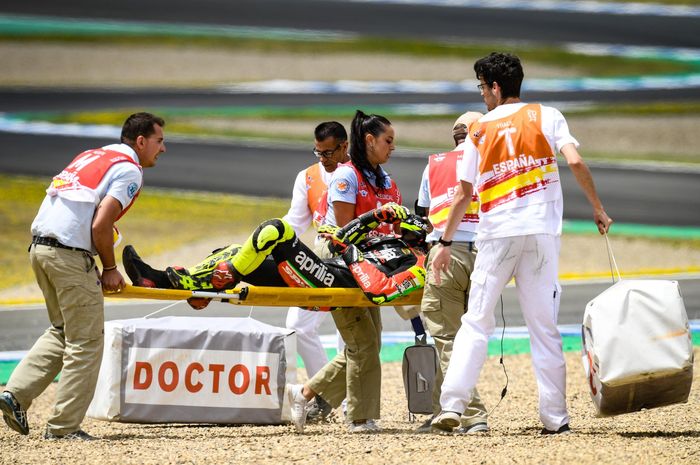 Andrea Iannone cedera di MotoGP Spanyol