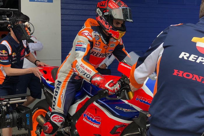Marc Marquez pada tes resmi MotoGP di Jerez (6/5)