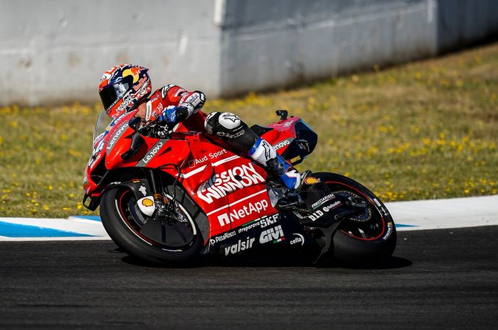 Penampilan Andrea Dovizioso pada balapan MotoGP Spanyol 2019, Minggu (5/5/2019).