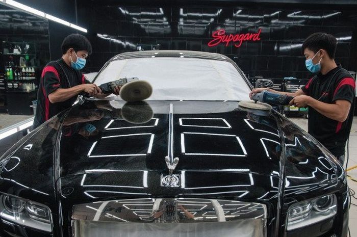 Proses detailing body Supagard Indonesia