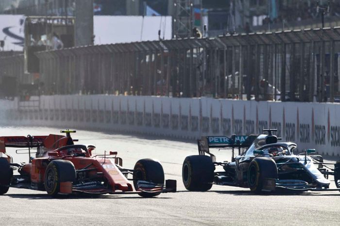 Charles Leclerc, Lewis Hamilton, GP Azerbaijan
