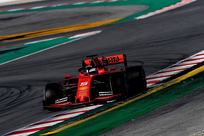 Sebastian Vettel, SF90, Tes Pramusim, Circuit Barcelona de-Catalunya (Ferrari.com)