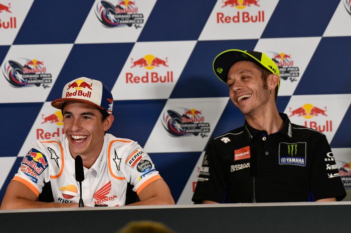 Marc Marquez dan Valentino Rossi.