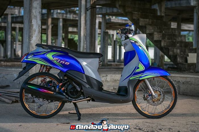 Modifikasi Yamaha Fino bergaya thailook