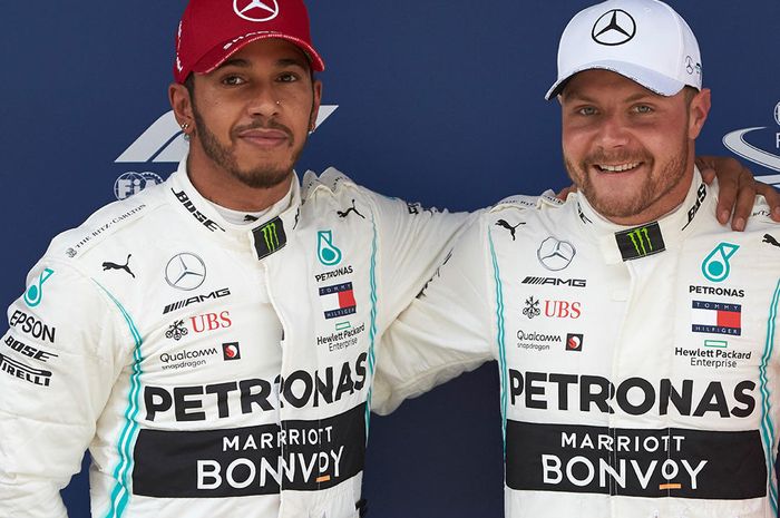 Lewis Hamilton dan Valtteri Bottas bersaing ketat di klasemen sementara F1 2019