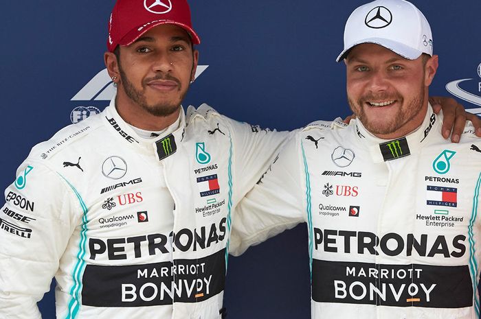 Lewis Hamilton dan Valtteri Bottas bersaing ketat di klasemen sementara F1 2019