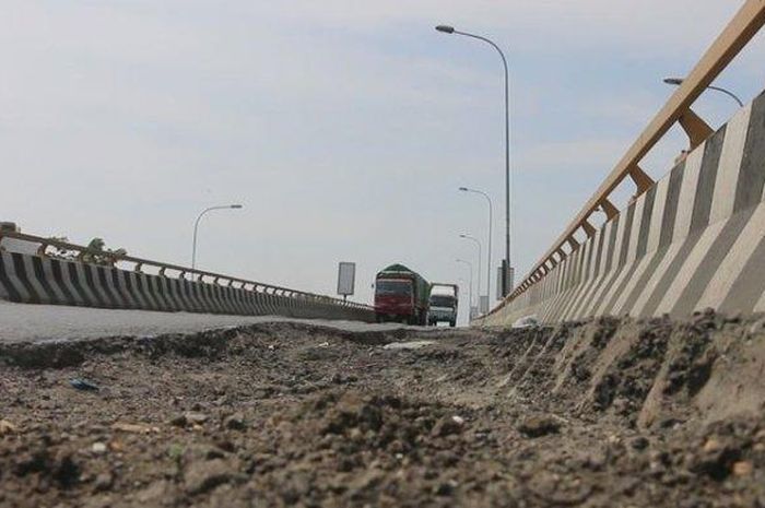 Kondisi terkini Jalur Pantura di perbatasan Jabar-Jateng