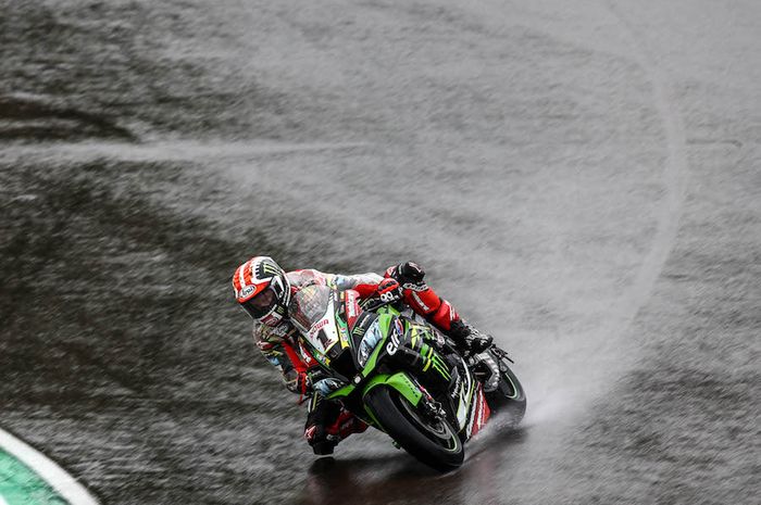 Jonathan Rea on wet assessment laps, Imola WorldSBK 2019