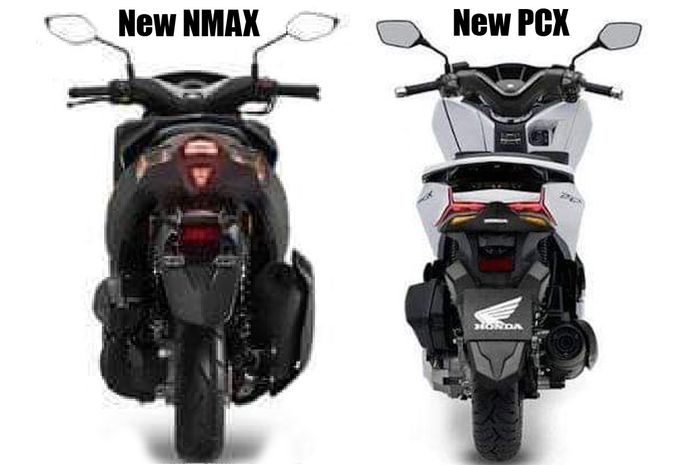 Komparasi renderan facelift Yamaha NMAX Vs Honda PCX150