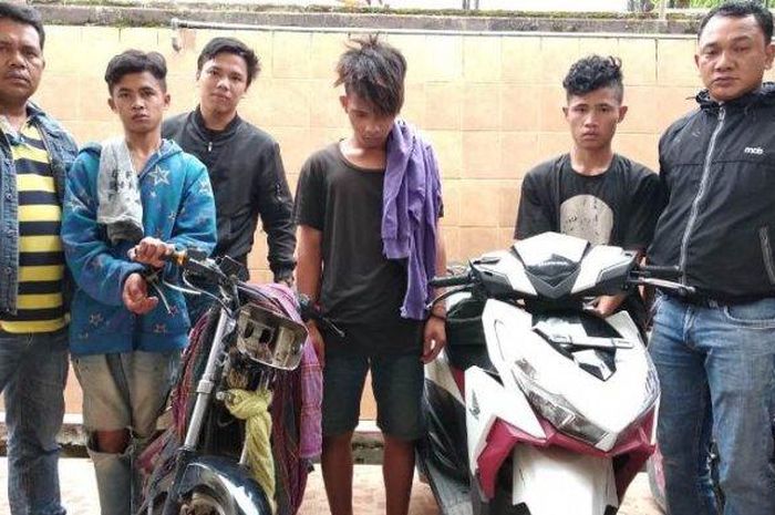 Polres Tapanuli Utara bekuk 4 pelaku pencurian motor hanya dalam waktu 1 jam