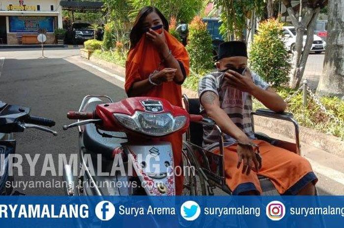 Sepasang kekasih kompak curi motor di Malang