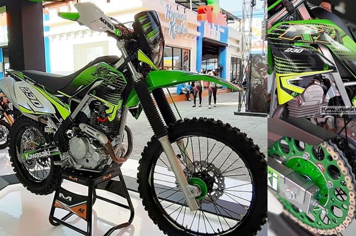 Kawasaki KLX 230 modifikasi stiker lebih sporty