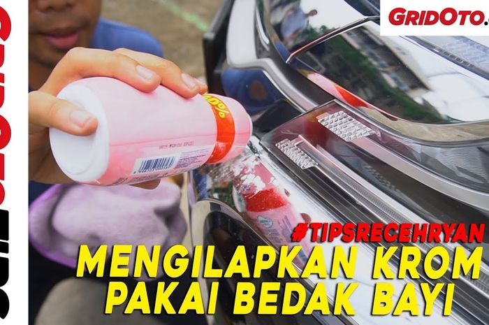 Tips bikin krom mengilap pakai bedak bayi