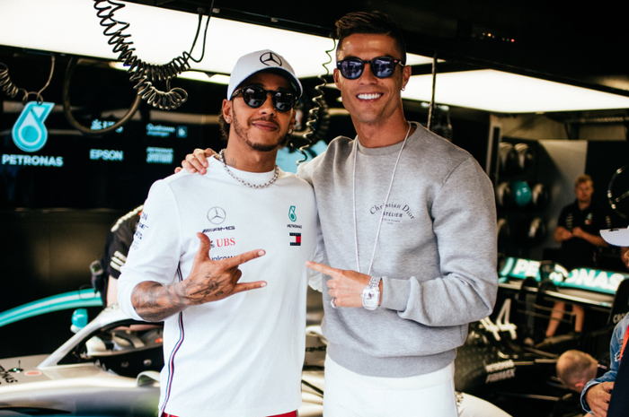 Cristiano Ronaldo kunjungi Lewis Hamilton di F1 Monako